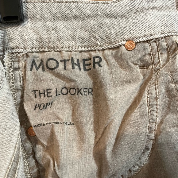 Mother Grey Skinny The Looker Pop Jeans in Driftwood Size 26 - Picture 3 of 9